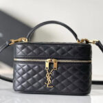 Saint Laurent Gaby Mini Vanity Bag In Lambskin Black
